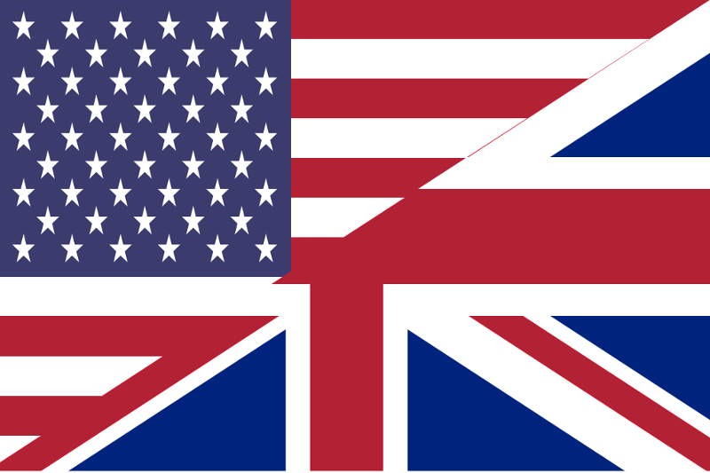 2CV Paris Tour - US UK Flag